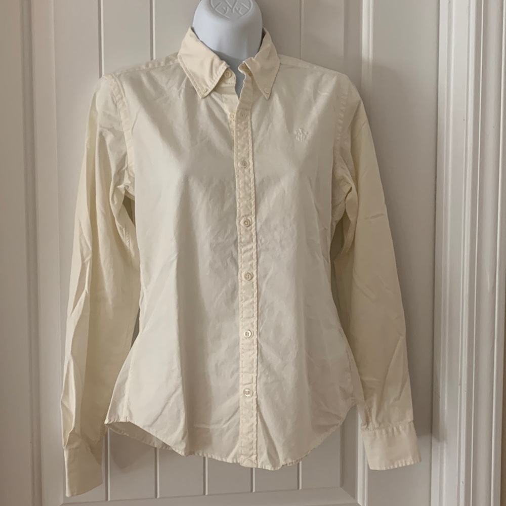 Ralph Lauren Long sleeves Size 2-Slim Fit 100% Cotton.